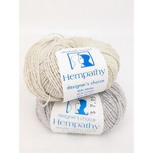 Lavold Hempathy Yarn Pale Silver Tan 153 Yds 34% Hemp 41 Cotton 25 Modal  Italy